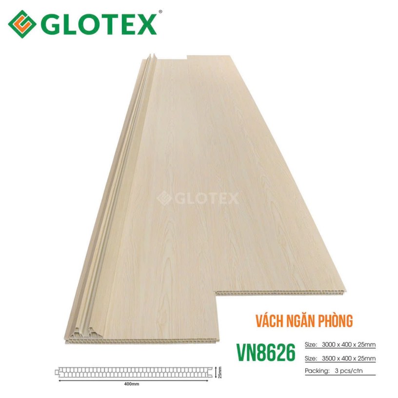 Tấm vách ngăn phòng Glotex giá rẻ