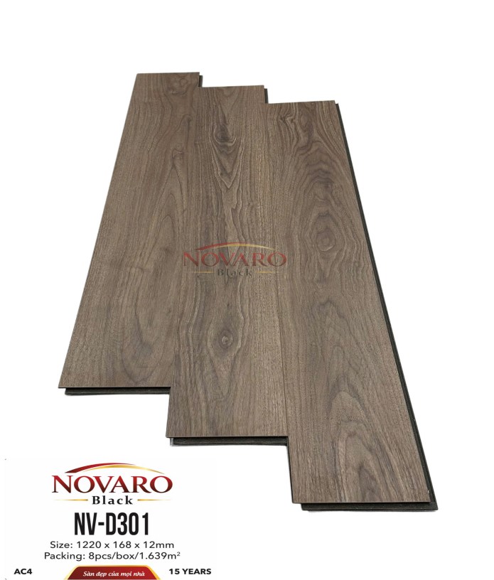 Sàn gỗ Novaro cốt đen