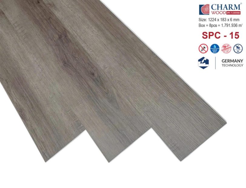 Sàn nhựa Charm wood 4mm 6mm giả gỗ
